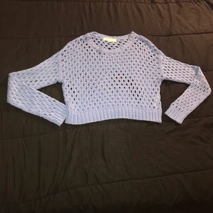 Blue Crop Knit sweater!!